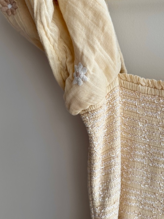 Free People Dahlia Embroidered Maxi Dress, Daisy Butter Yellow, Small - Picture 8 of 16